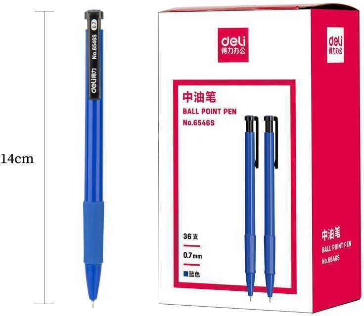 Tušinukas DELI 6546S 0.7 mm, mėlynos spalvos