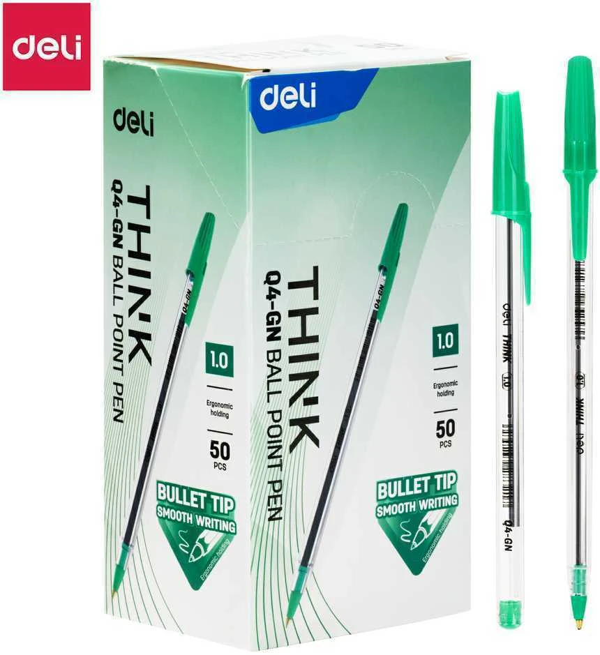 Tušinukas DELI Q4, 1,0 mm, žalios spalvos