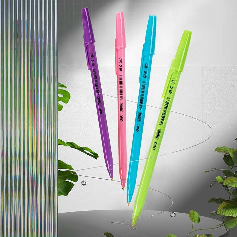Tušinukas DELI Think 0.7 mm mėlynas rašalas, pastelinių spalvų