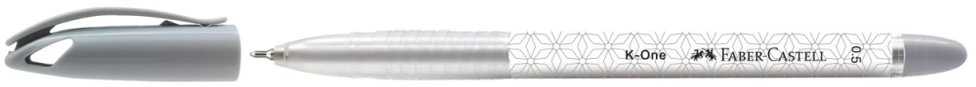 Faber-castell K-one rašiklis, 0,5 mm, juodas, vandeniui atsparus