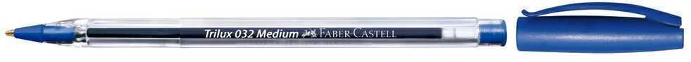 Tušinukas Faber-Castell Trilux 032-M, mėlynos spalvos