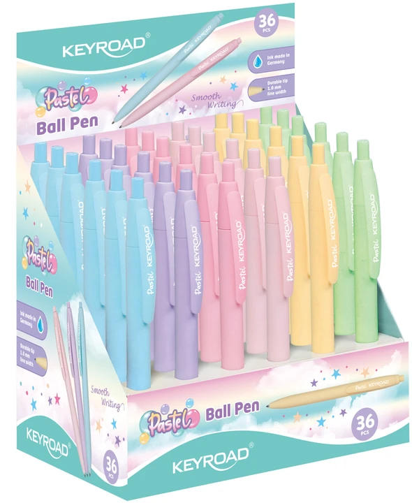 *Tušinukas Keyroad, 1.0mm, mėlynas, pastelinių spalvų korpusas