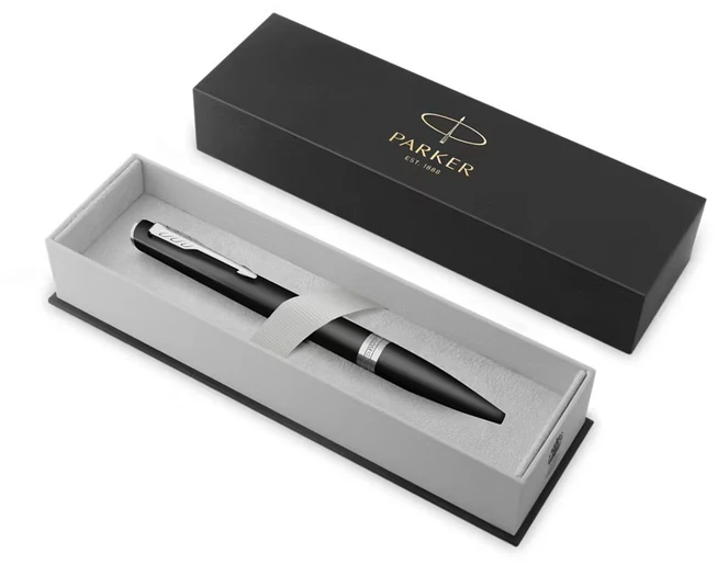Tušinukas Parker Meridian Core, matinis, juodos spalvos su chromo apdaila CT