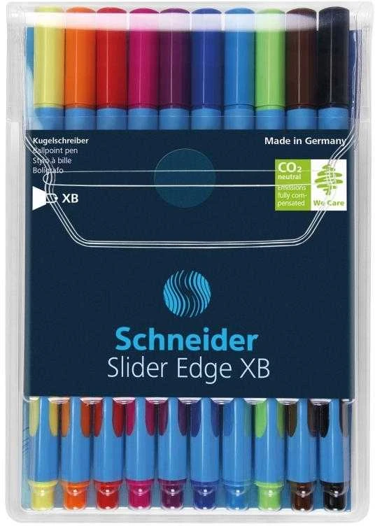 Tušinukų rinkinys Schneider Slider Edge XB, 10 spalvų