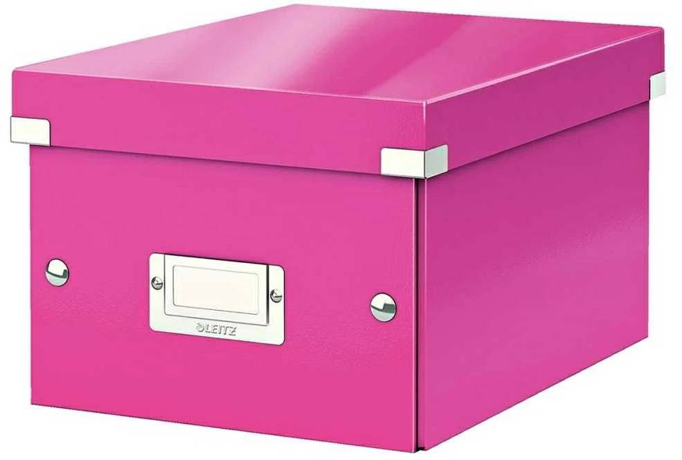 Universali dėžė Leitz Click&Store Small, 216x160x282mm, rožinės spalvos