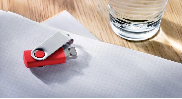 USB atmintinė TECHMATE, 4GB, raudonos spalvos