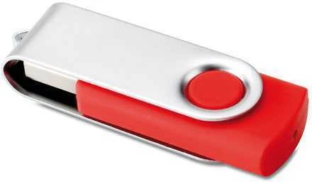 USB atmintinė TECHMATE, 4GB, raudonos spalvos