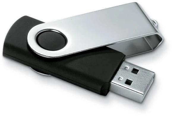 USB atmintinė TECHMATE, 8GB, juodos spalvos