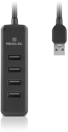 USB šakotuvas REAL-EL HQ-175 juodos spalvos