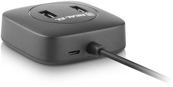 USB šakotuvas REAL-EL HQ-177 juodos spalvos