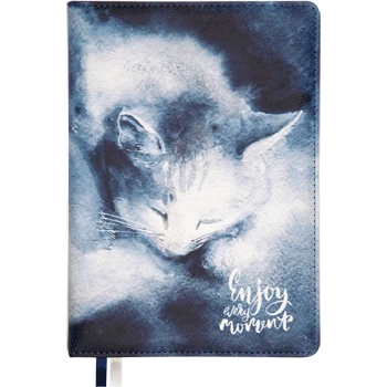 College *Užrašų knygelė Cat, A5, kietas viršelis, pilkos spalvos