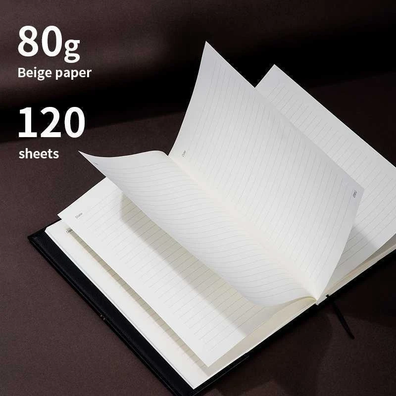 Užrašų knygelė DELI EN142G A5 120 lapai 5x5, kieti viršeliai, juodos spalvos