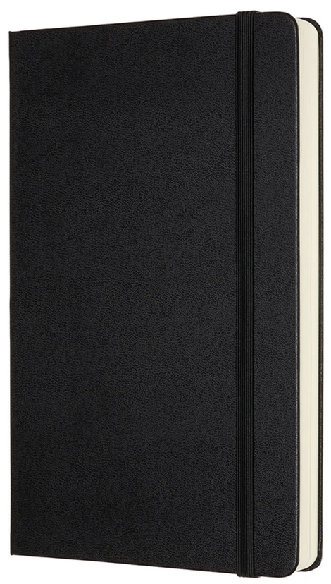 Užrašų knygelė Moleskine, 13x21cm, taškuotais lapais, kietu viršeliu, juodos spalvos