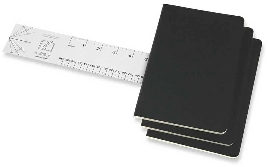 Užrašų knygelė Moleskine Cahier, 13x21cm,taškuotais lapais, minkštu viršeliu, juodos spalvos