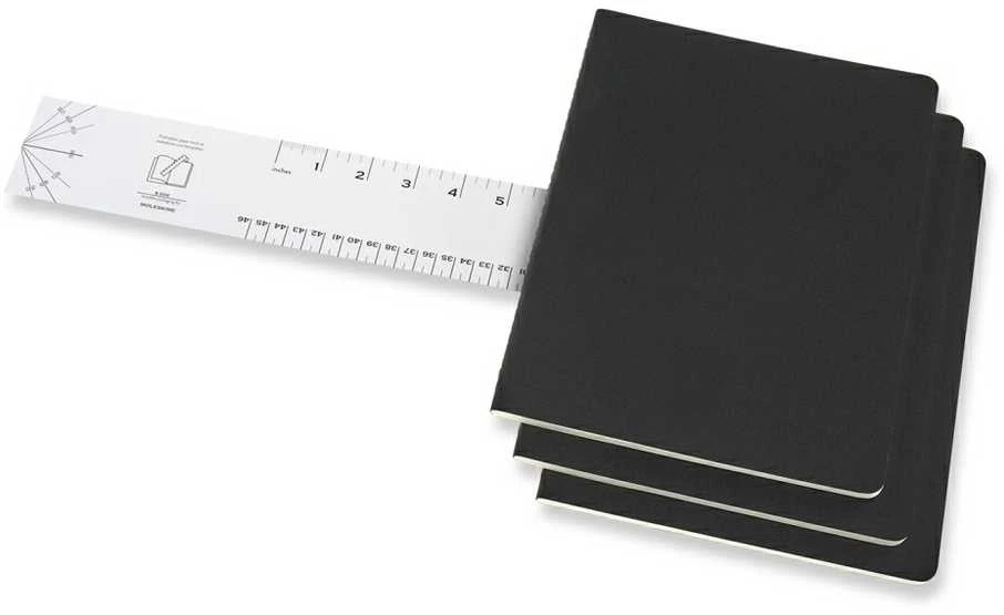 Užrašų knygelė Moleskine Cahier, 19x25cm,taškuotais lapais, minkštu viršeliu, juodos spalvos