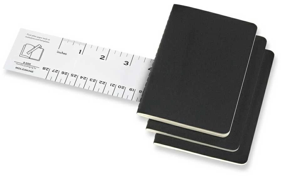 Užrašų knygelė Moleskine Cahier, 9x14cm,taškuotais lapais, minkštu viršeliu, juodos spalvos
