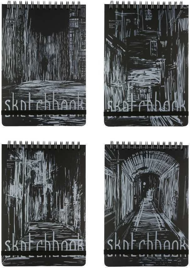 *Užrašų knygutė eskizamas BrunoVisconti 180x260mm 80 lapų 110g/m2