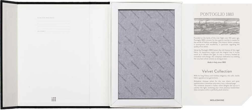 Užrašų knygutė Moleskine, 13x21cm, kietais viršeliais, juodos spalvos