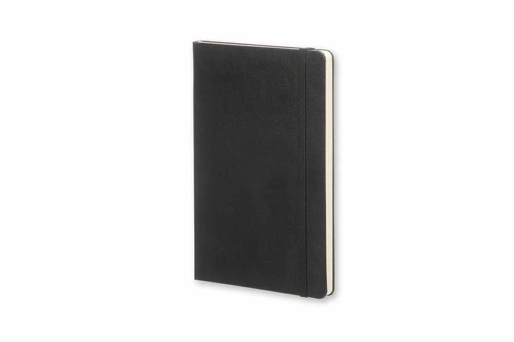 Užrašų knygutė Moleskine 13x21cm, taškuotais lapais, kietu viršeliu, juodos spalvos