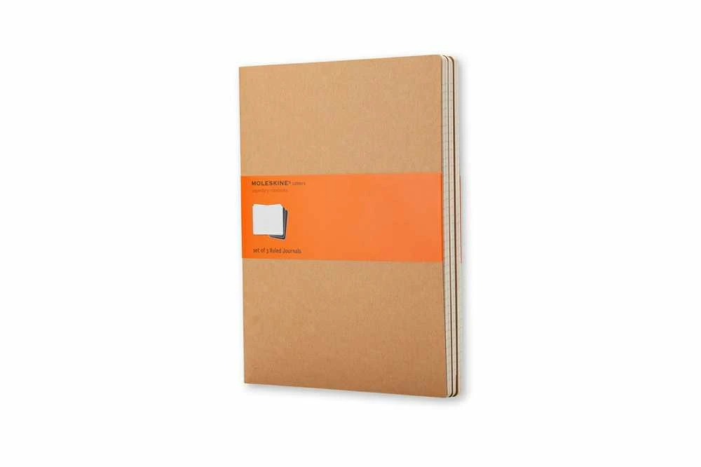 *Užrašų knygutė Moleskine Cahier 13x21cm, linijomis, minkštu viršeliu, rudos spalvos