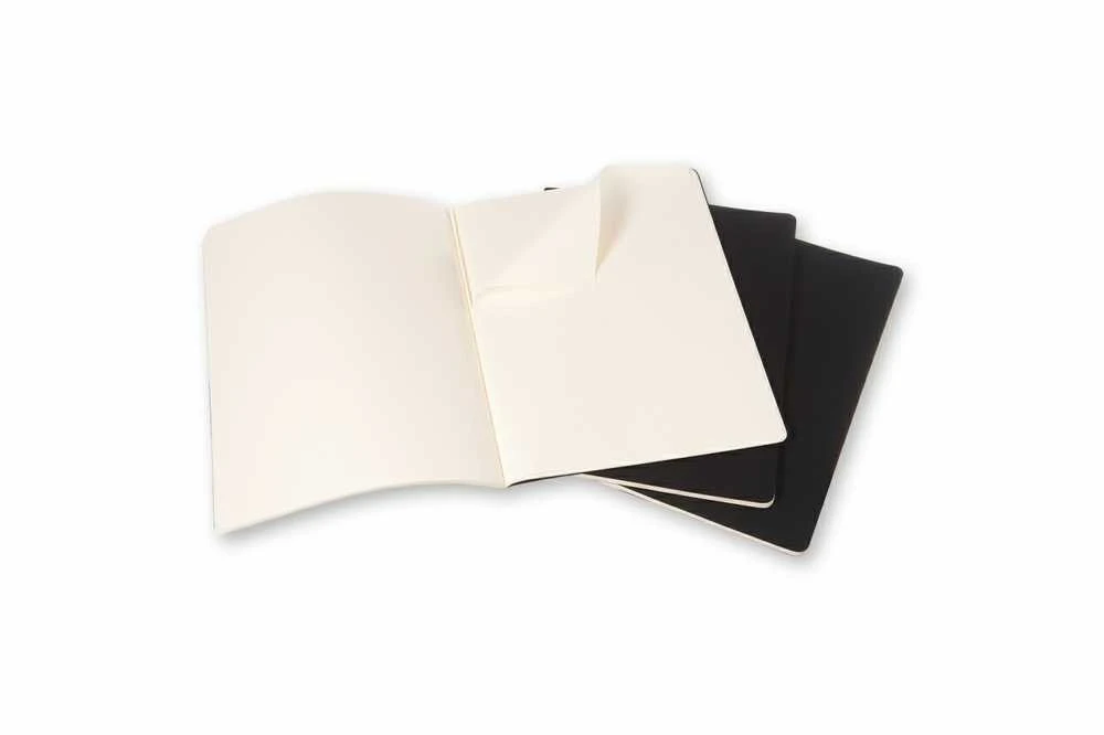 Užrašų knygutė Moleskine Cahier, 21x30cm, balti lapai, minkštu viršeliu, mėlynos spalvos