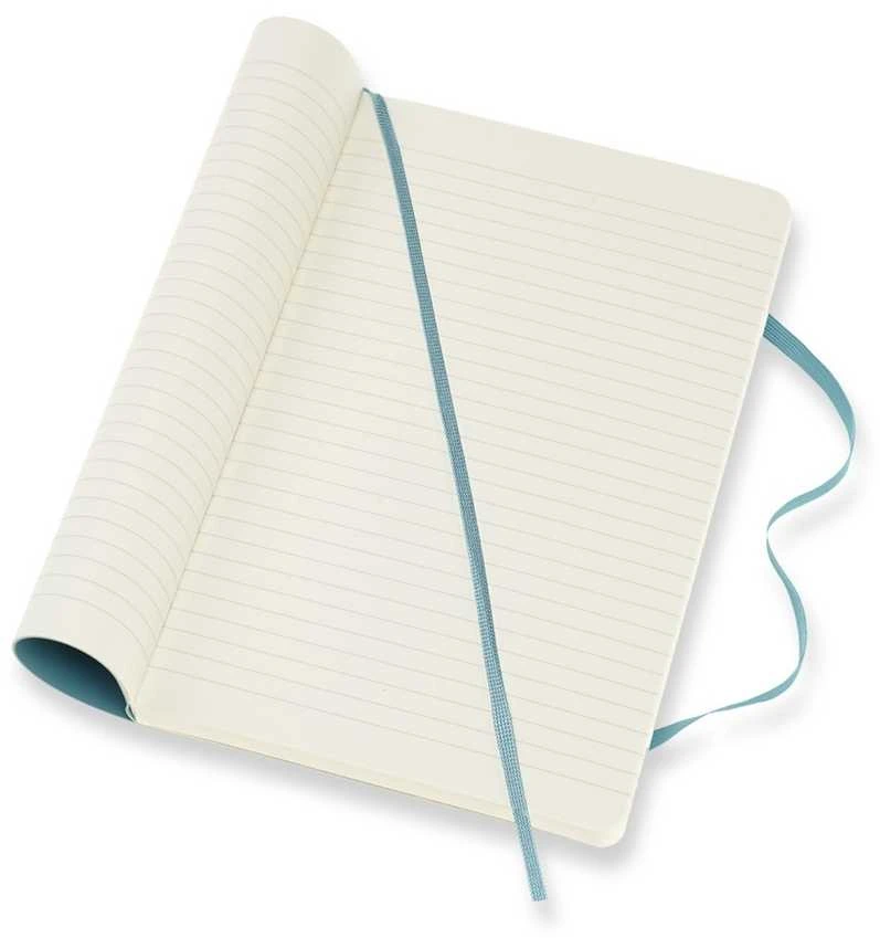 Užrašų knygutė Moleskine Classic 13x21cm, linijomis, minkštu viršeliu, mėlynos spalvos