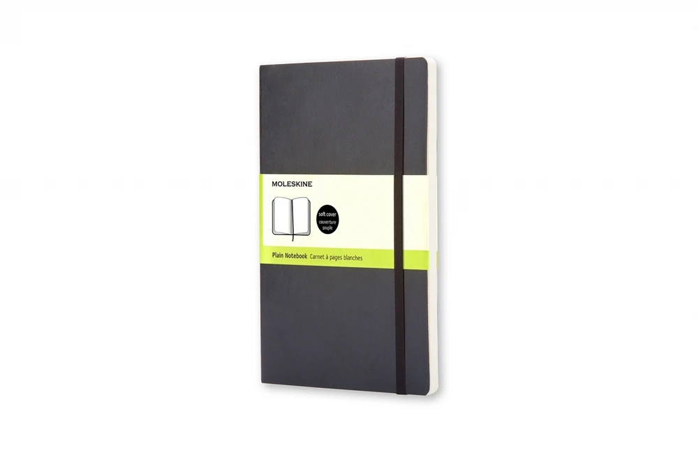 Moleskine Srl Užrašų knygutė Moleskine Classic 13x21cm, baltais lapais, minkštu viršeliu, juodos spalvos
