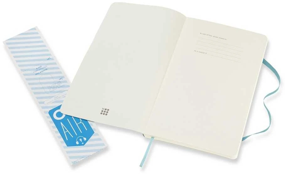 Užrašų knygutė Moleskine Classic 13x21cm, linijomis, minkštu viršeliu, mėlynos spalvos