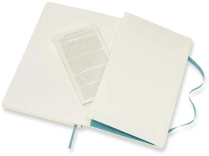 Užrašų knygutė Moleskine Classic 13x21cm, linijomis, minkštu viršeliu, mėlynos spalvos