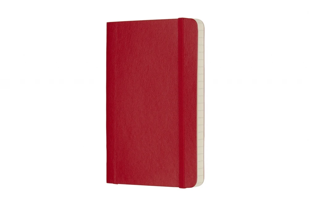 *Užrašų knygutė Moleskine Classic 9x14cm, linijomis, minkštu viršeliu, raudonos spalvos