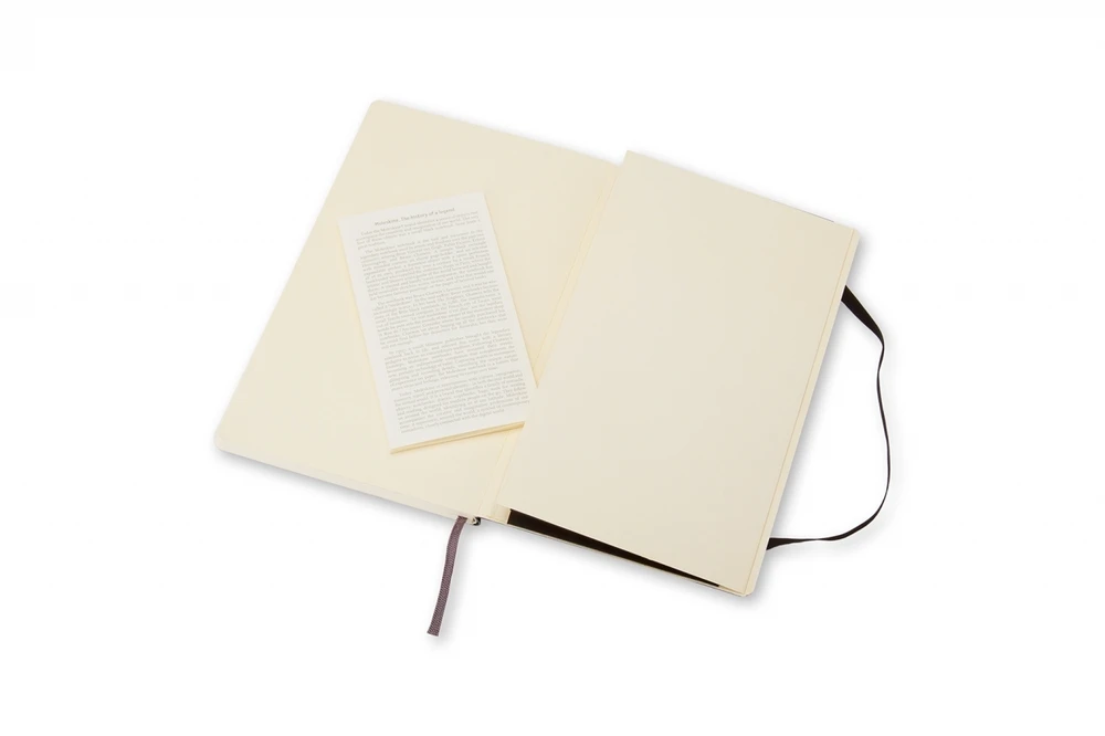 Užrašų knygutė Moleskine Classic 9x14cm, baltais lapais, minkštu viršeliu, juodos spalvos