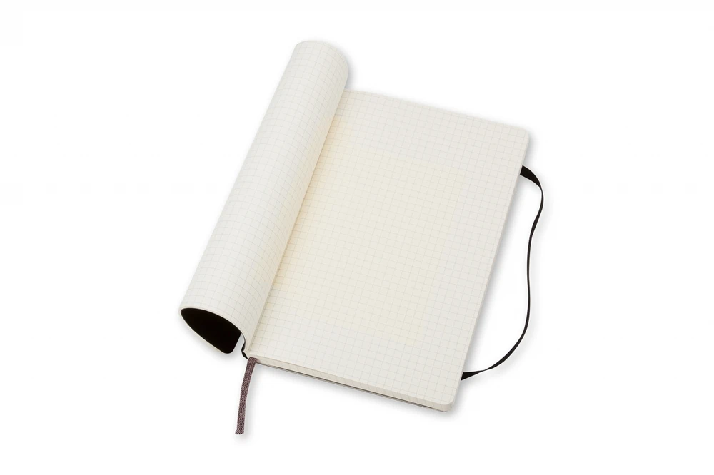 Užrašų knygutė Moleskine Classic 9x14cm, langeliais, minkštu viršeliu, juodos spalvos