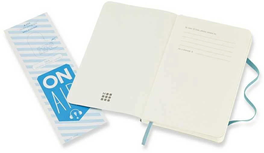 Užrašų knygutė Moleskine Classic, 9x14cm, linijomis, minkštu viršeliu, mėlynos spalvos