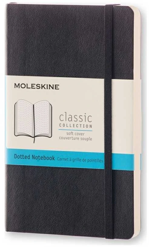 Moleskine Srl Užrašų knygutė Moleskine Classic 9x14cm, minkštu viršeliu, juodos spalvos