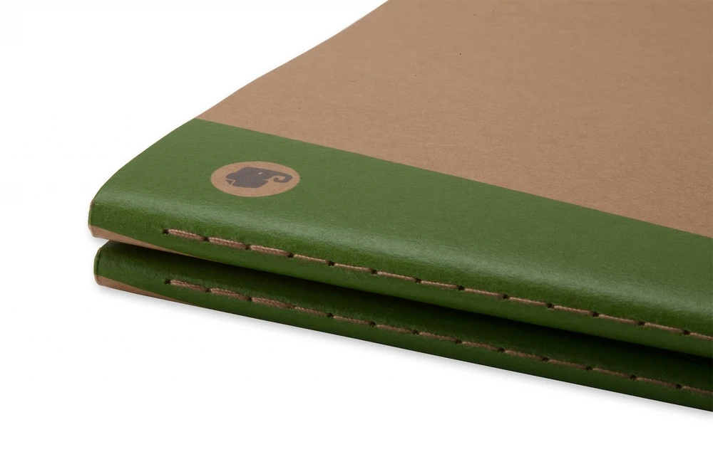 *Užrašų knygutė Moleskine Evernote 13x21cm, langeliais, minkštu viršeliu, 2vnt/pak, rudos spalvos
