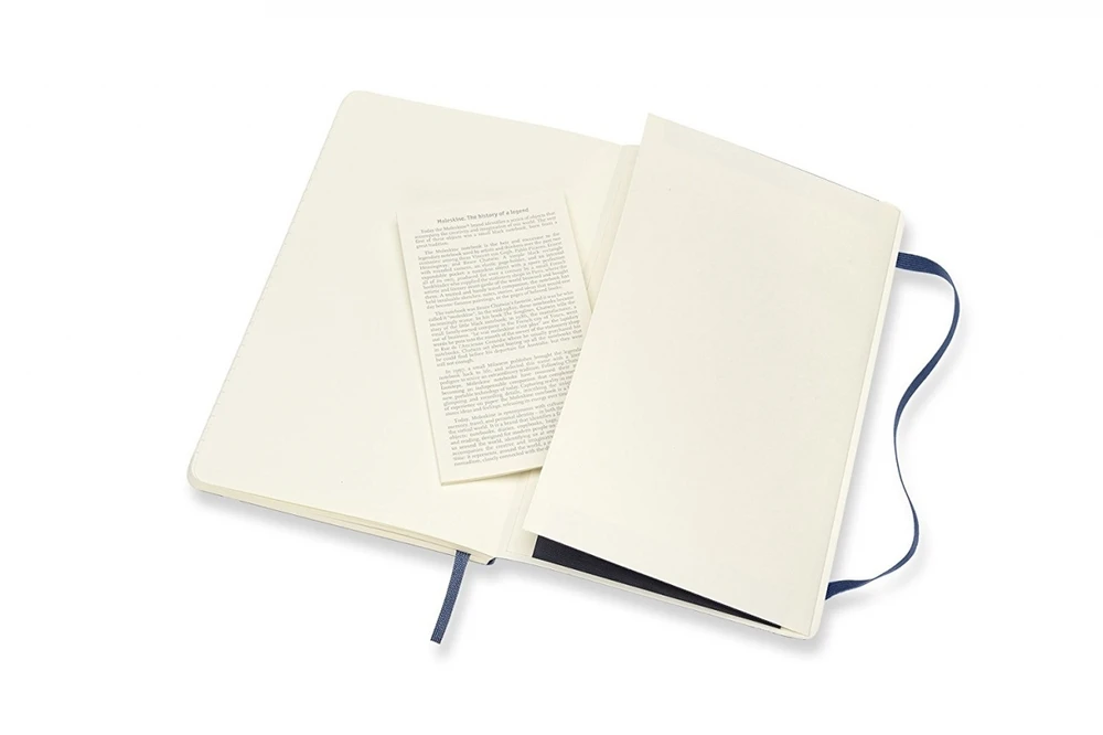 Prime Užrašų knygutė Moleskine, linijomis, minkštu viršeliu, mėlynos spalvos