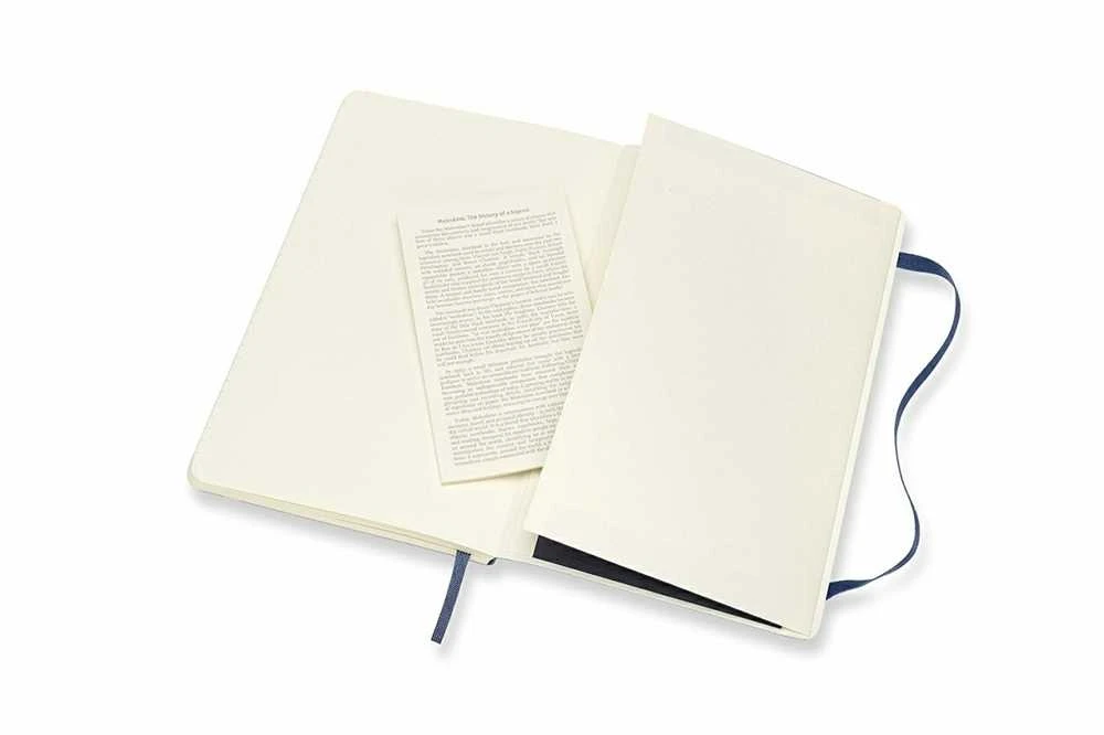 Prime Užrašų knygutė Moleskine, linijomis, minkštu viršeliu, mėlynos spalvos