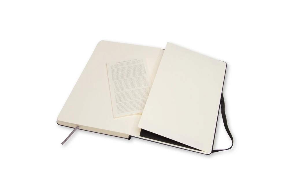 Užrašų knygutė Moleskine Sketchbooks 13x21cm, baltais lapais, kietu viršeliu, juodos spalvos