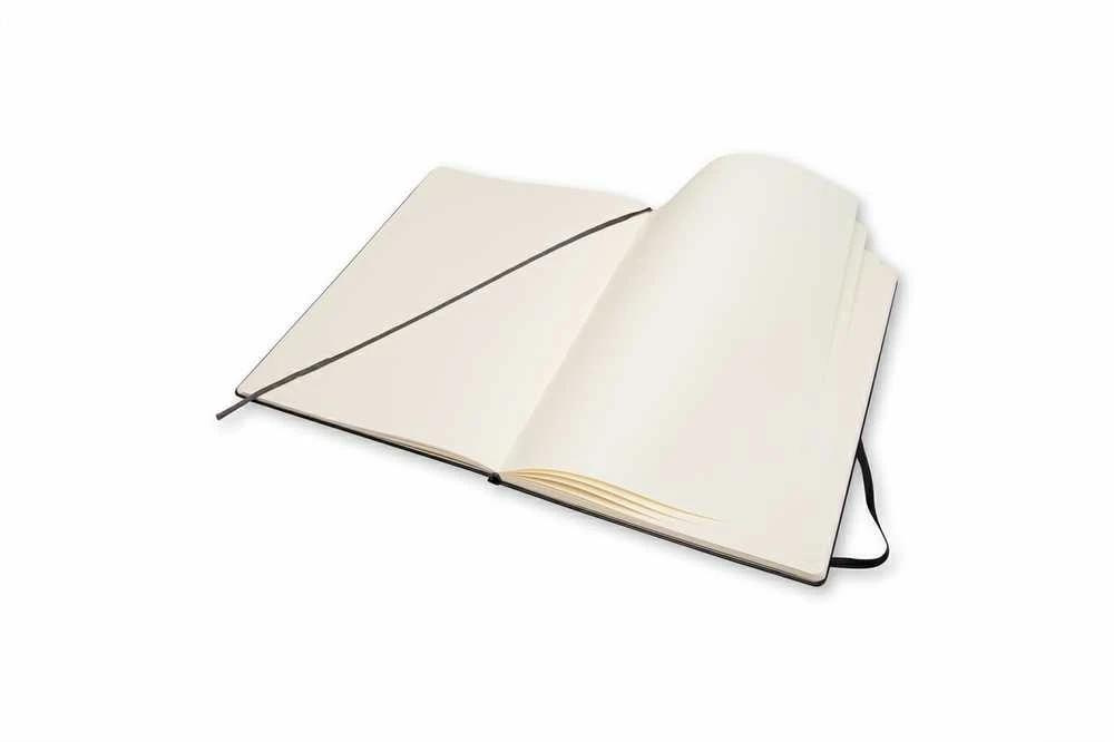 Užrašų knygutė Moleskine Sketchbooks A4, baltais lapais, kietu viršeliu, juodos spalvos