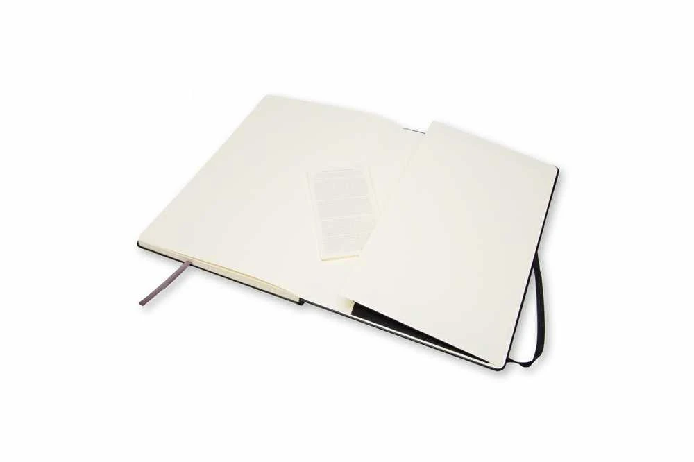 Užrašų knygutė Moleskine Sketchbooks A4, baltais lapais, kietu viršeliu, juodos spalvos