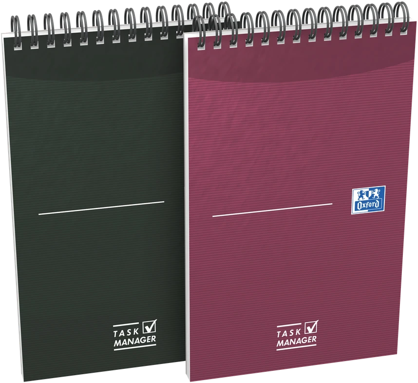 Užrašų knygutė Oxford Task Manager 125x200mm 70 lapų 90g spiralė viršuje