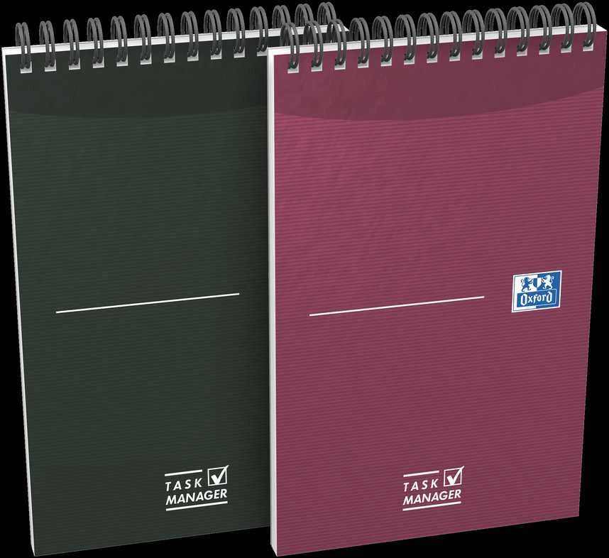 Užrašų knygutė Oxford Task Manager 125x200mm 70 lapų 90g spiralė viršuje