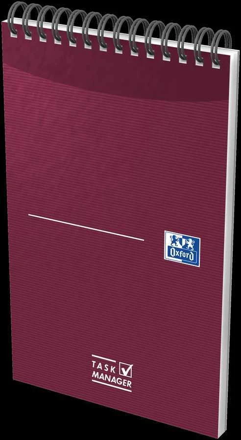 Užrašų knygutė Oxford Task Manager 125x200mm 70 lapų 90g spiralė viršuje