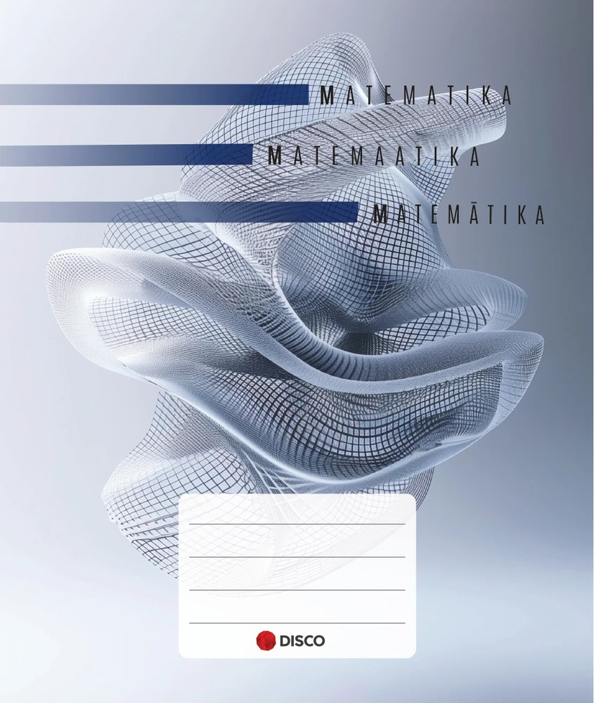 Disco Products Vardinis sąsiuvinis matematikai, 32 lapų, langeliais