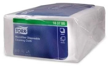 Vienkartinės valymo šluostės iš mikropluošto Tork (183700), 60 g/m2, 40 vnt