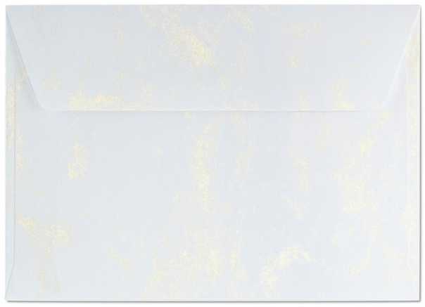 Galeria Papieru Vokai Galeri Papieru, C6 Marble Metallic Light Gold, 120g/m2, 10 vnt./pak.