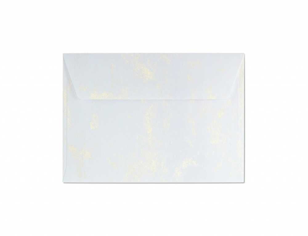 Galeria Papieru Vokai Galeri Papieru, C6 Marble Metallic Light Gold, 120g/m2, 10 vnt./pak.
