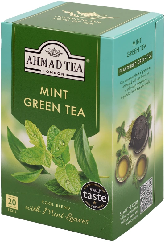 Žalioji arbata Ahmad Mint Mystique, 20x2g