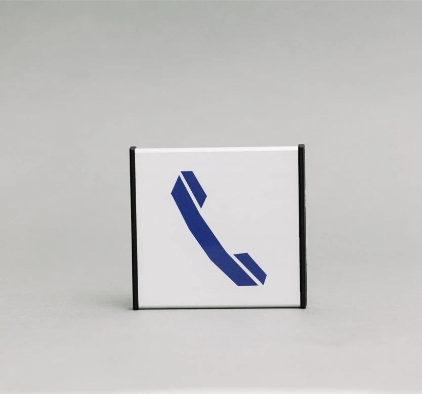 Ženklas informacinis 1.16 Telefonas, 93x93mm