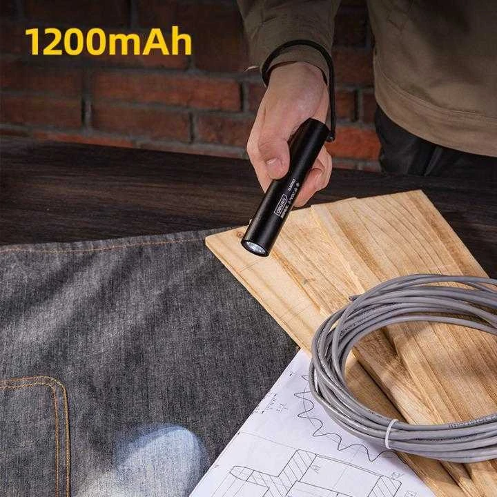 Žibintuvėlis DELI su 3W baterija 1200mAh LED aliuminio korpusu